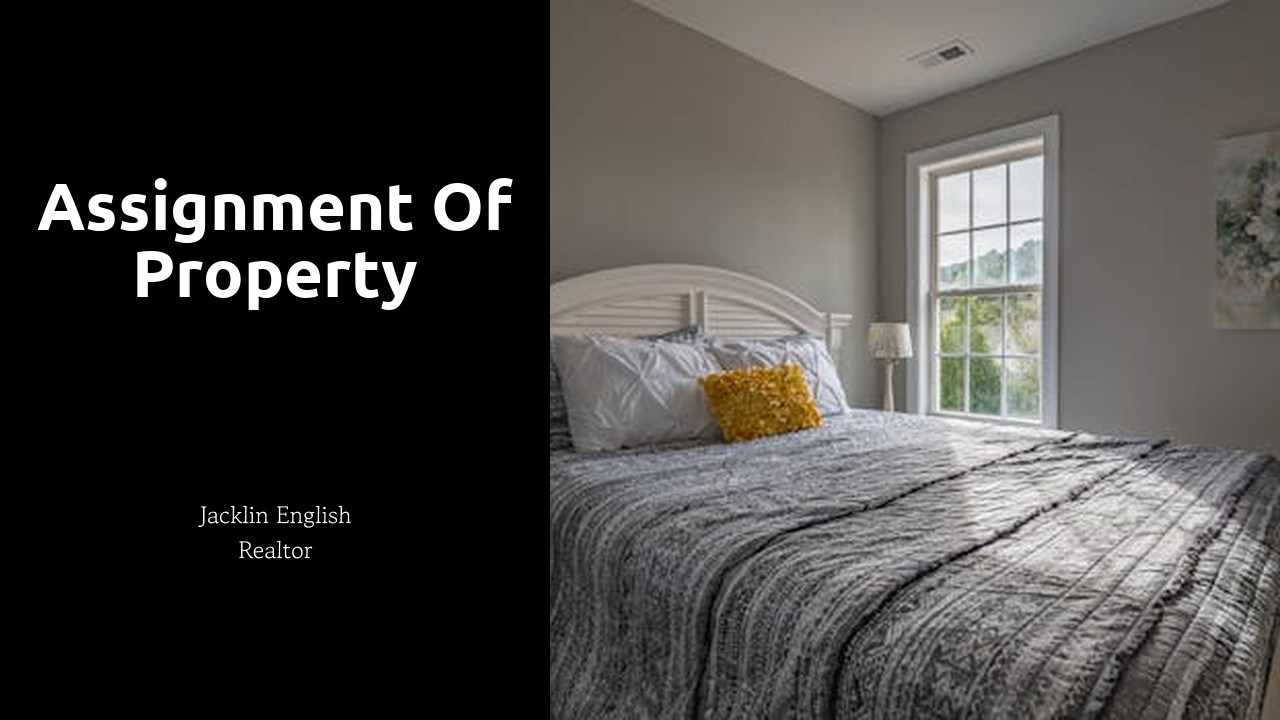 Assignment of Property